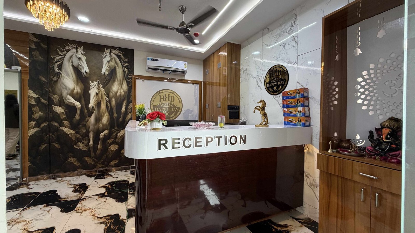 Reception at Hotel Happy Day